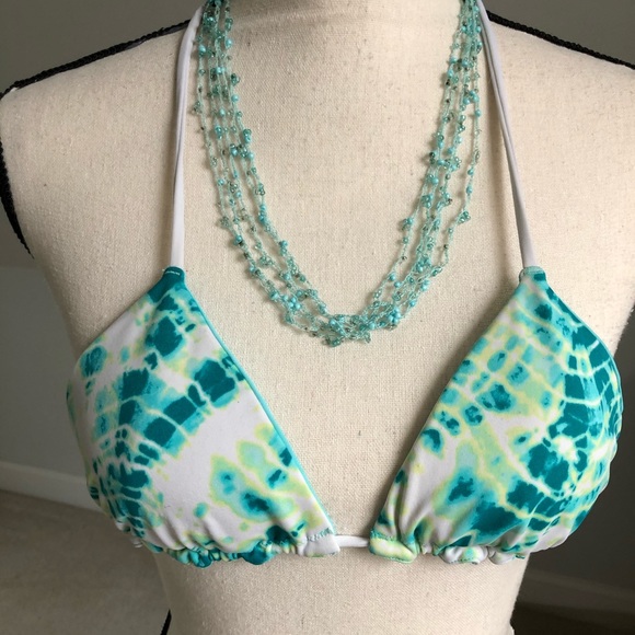 Victoria’s Secret The Teeny Triangle Tie Dye Bikini Top Size Small - Picture 2 of 9